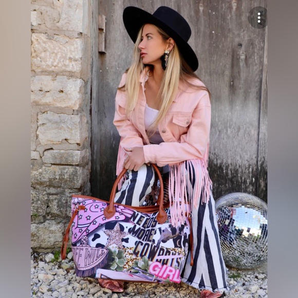 The lace cactus Handbags - 52 - Cowboy Tote Bag | The Lace Cactus